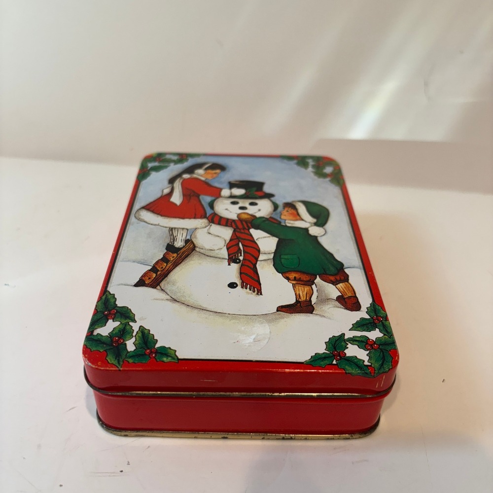Vintage 1986 Christmas Around The World Snowman Soap Set in Decorative Tin